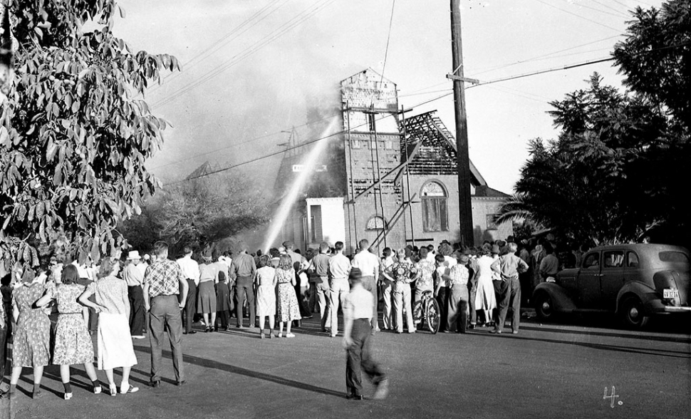 Fire at Foursquare Church 1939.