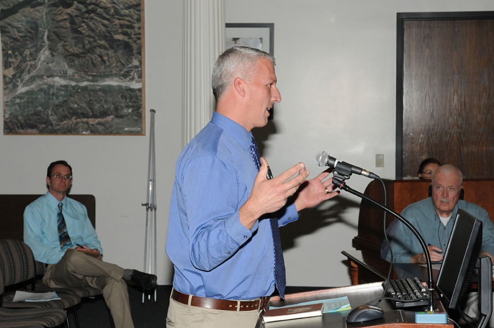 Dr. Scott Barlow, who moved to Fillmore in December 2010 and has seven chickens, addressed the Council asking that they take into consideration those raising chickens in a responsible way and do not impact their neighbors. 