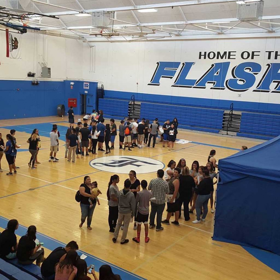 On Monday, June 12th Fillmore High School held an Athletic Clearance Day for the incoming freshmen and other grade level athletes for their free physicals in order to participate in sports for the upcoming school year.