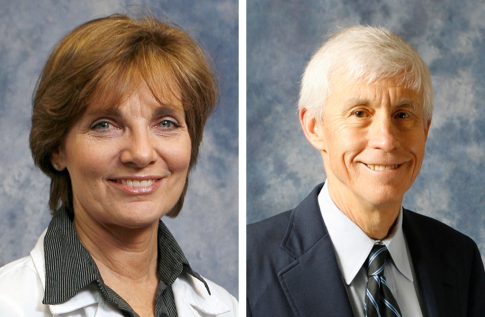 (l-r) Dr. Rochelle Wilson, Chief of Staff at Ojai Valley Community Hospital and Dr. Thomas Golden, Chief of Staff at Community Memorial Hospital in Ventura.