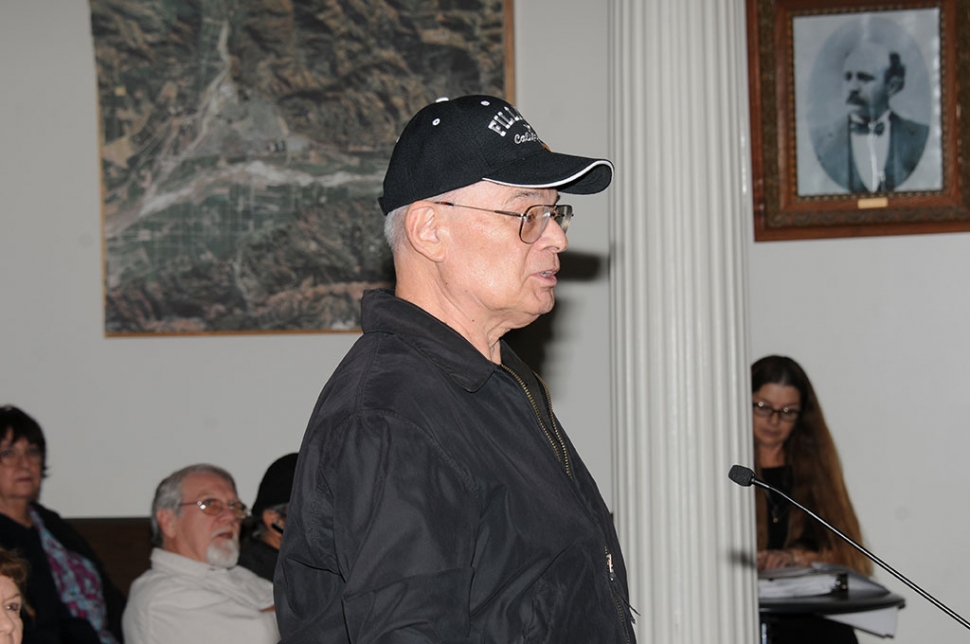 El Dorado Mobile home owner Charles Richardson told the Council the park subdivision would price the cost of his unit and others out of the sellable market.