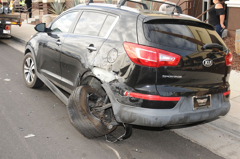 On Wednesday, January 9th at 1:39pm in the 1300 block of Ventura Street a black Kia Sportage which was parked on the street and a beige Buick driving west-bound on Ventura St. collided. There were no injuries reported though the elderly driver was attended by paramedics. The crash is under investigation.