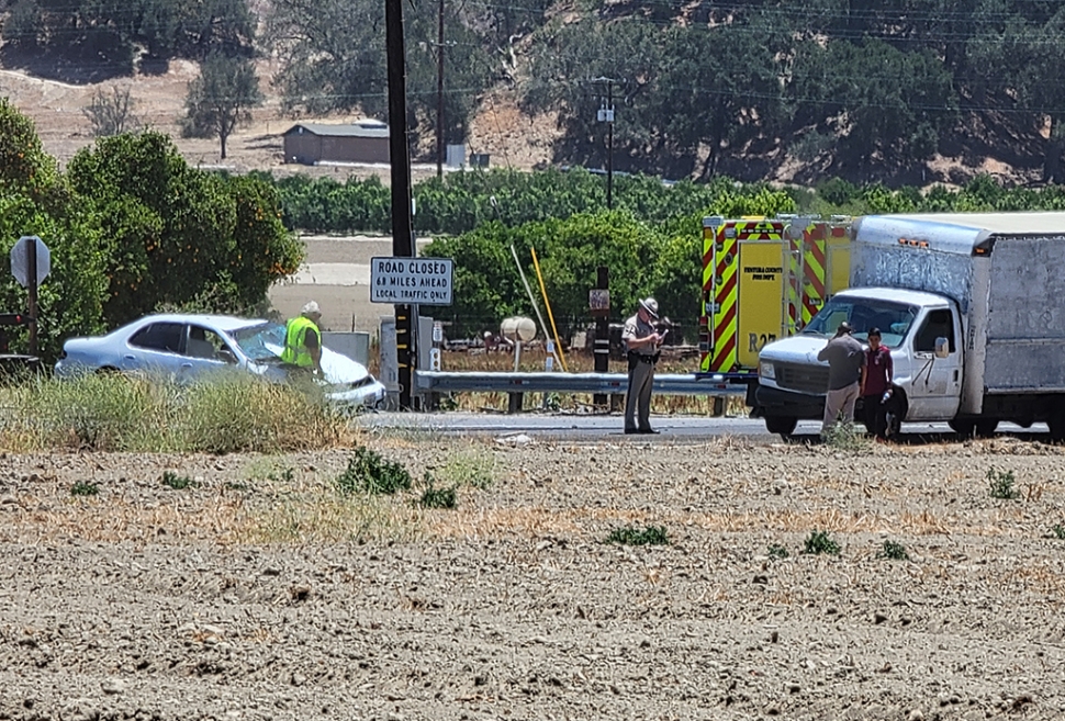 On Friday, June 25th at 12:18pm, Sheriffs and Firefighters responded to a collision on Charmberburg and Guiberson Road in Bardsdale. A white sedan and a white truck collided, causing damage to both vehicles. No further details were given at the time of the accident.