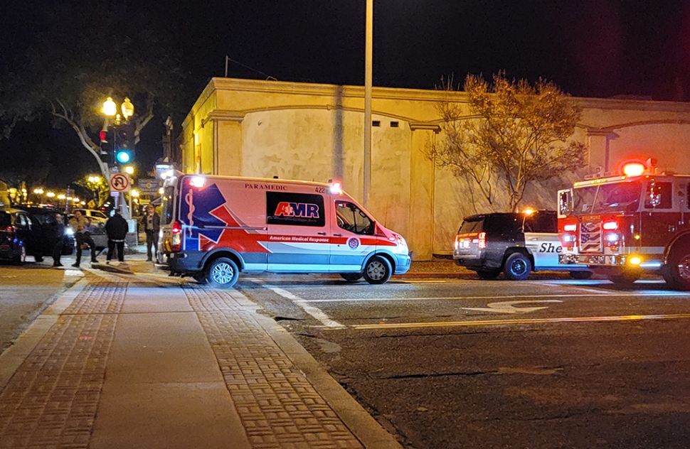 On Thursday, December 24th at 10:22pm, Ventura County Sheriff ’s, Fillmore Fire Department and AMR Paramedic responded to a traffic collision involving a Chevy and a black Kia at the corner of Central and Sespe Avenue. Both cars sustained damage. Cause of the crash is under investigation.