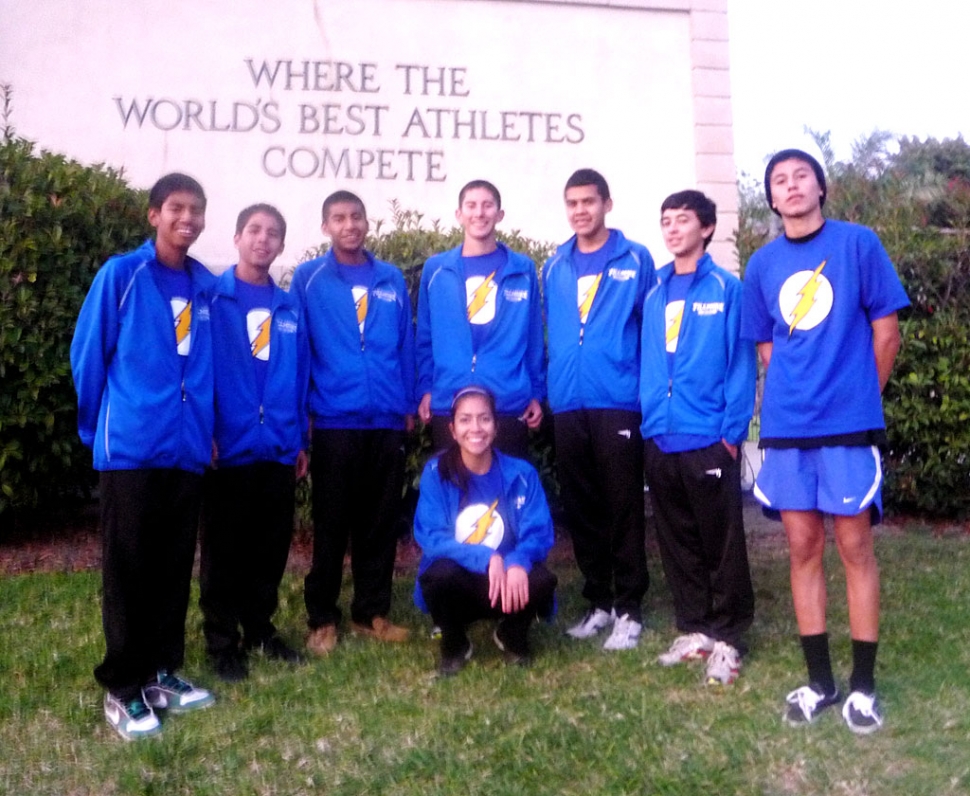 Pictured above (l-r): Alexander Gonzalez, Adrian Mejia, Paul Gonzalez, Anthony Chavez, Eddie Baez, Jose Almaguer, Juan Mariscal and below Andrea Barrera. After a long summer training and a season of personal records for these individuals, the Fillmore Flashes Boys Varsity Cross Country team and Andrea Barrera qualified for CIF Prelims this past Saturday. The team competed at Mt. San Antonio college this past Saturday and took 20th overall in their division in the Southern Section. Cross Country Photo’s courtesy of Kim Tafoya.