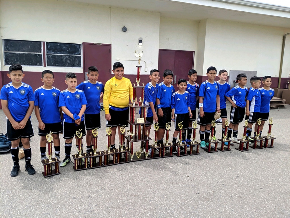 Pictured above is California United’s 2008 Boys Team l-r: Julio Ballesteros, Abe del la Cruz, Jaycob Guzman, Christian Solis, Julian Medina, Christian Ramirez, Israel arroyo, Angel Garza, Juan Medina, Hector Hernandez, Edgar Castellon, Saul Magana ,Jayden Guzman, Jesus Canchola. Not pictured head coach Genaro Guzman