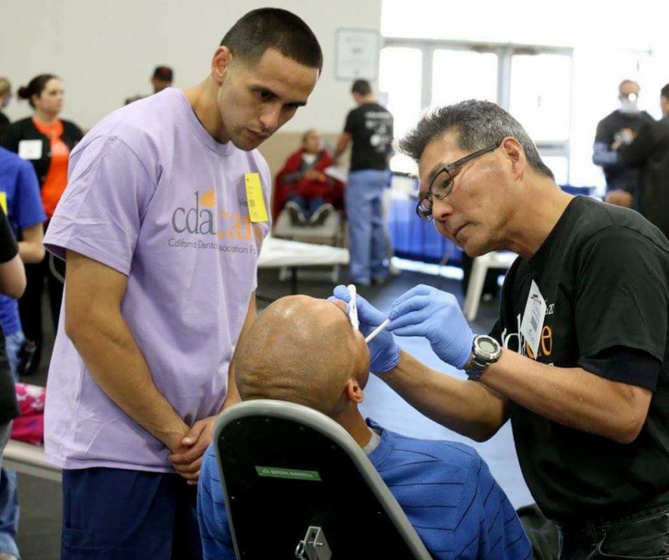 Pictured left is Gerardo Arevalo, 22 of Piru, observing and assisting at the event. Arevalo is a student at Oxnard College majoring in Dental Hygiene. He has earned an Associates in arts General Studies Social and Behavioral Sciences from Ventura College.