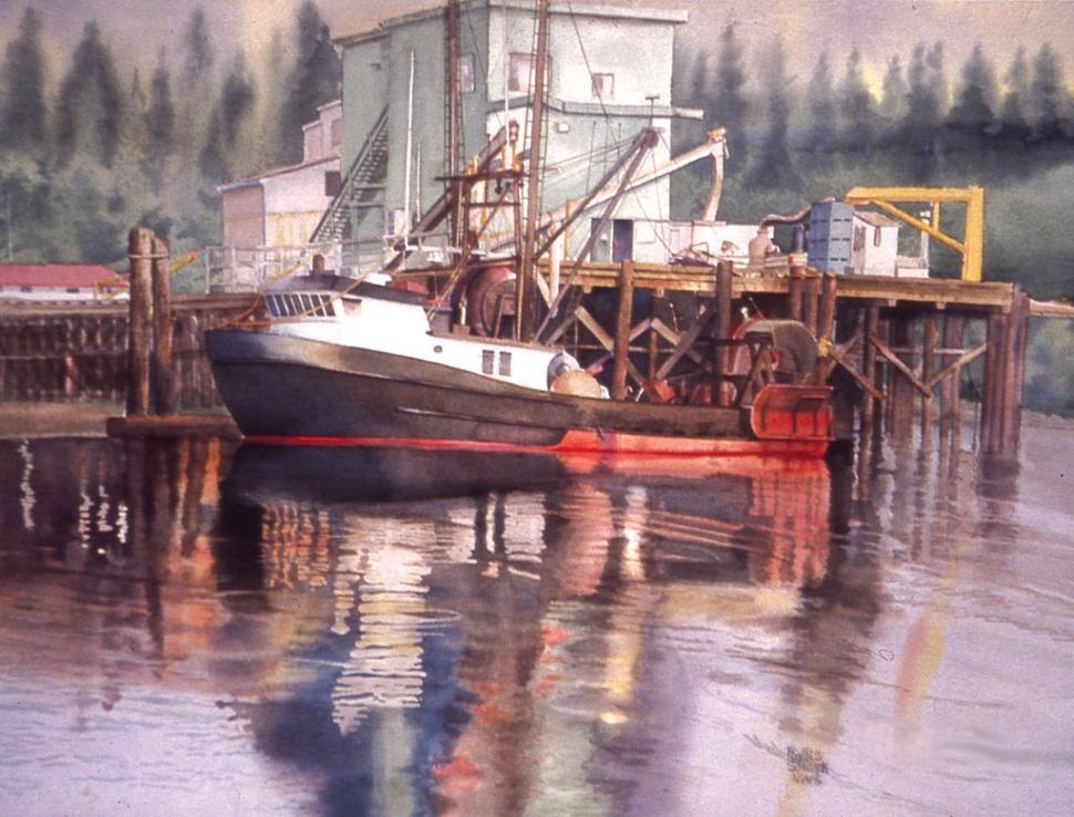 “6 a.m. Coos Bay” by Phyllis Solcyk