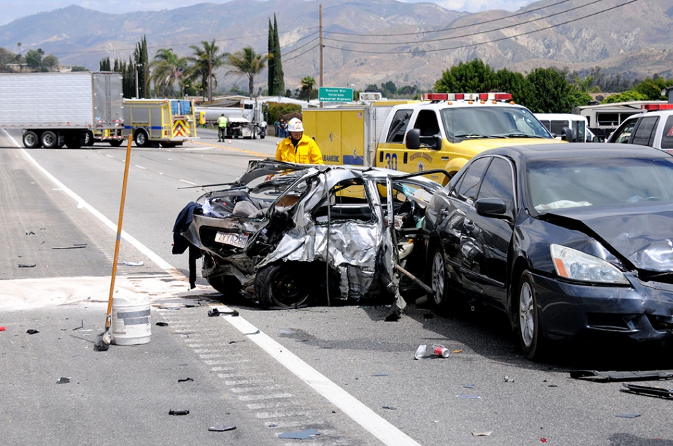 On Thursday, May 31st at 2:25 pm in the 200 block of East Telegraph Road at Highway 126, the driver of a gray Honda, Eduardo Robles, 30, intentionally rear-ended a sedan, pushing it into the eastbound lane where it was struck by a tractor trailer, killing the driver of the sedan, Benjamin Brown of Oxnard. The truck driver and Robles’ passenger had major to moderate injuries and were taken to the hospital.