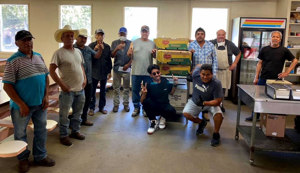 On May 1st Feeding the Frontlines was once again in Fillmore to give food to the Fillmore Active Adult Center and the Fillmore Farmworkers Labor Camp. Courtesy Fillmore City Council Member Manuel Minjares’ Facebook page.