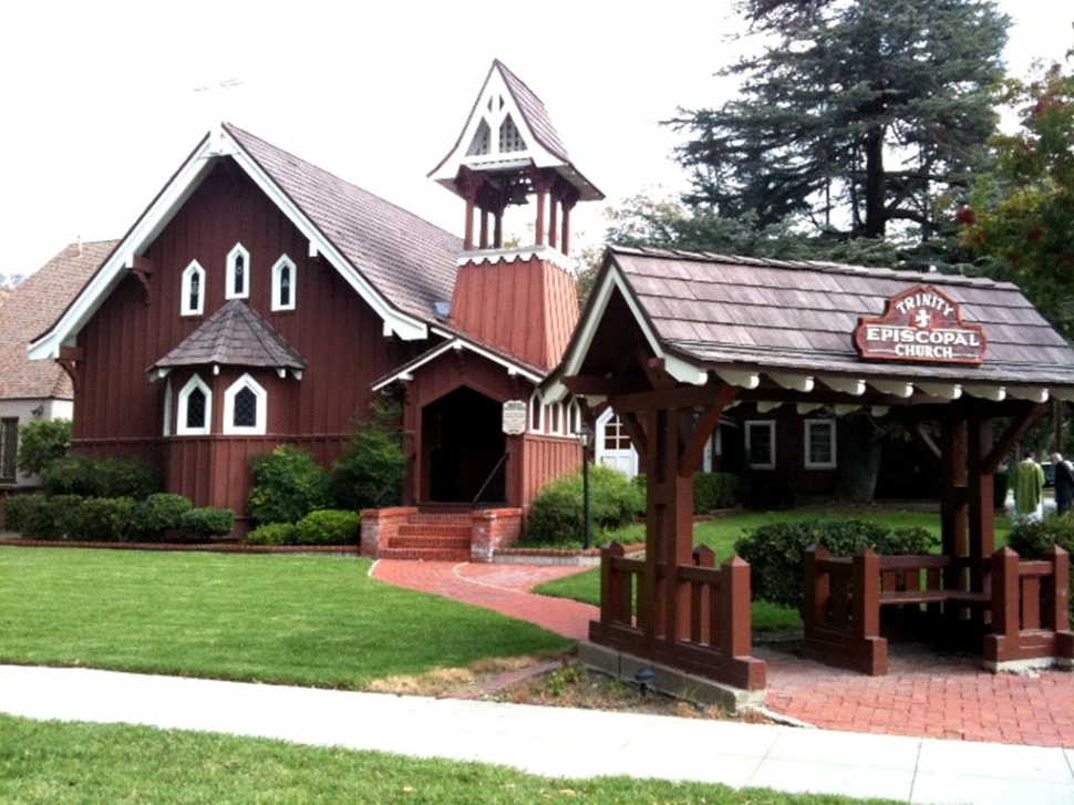 The modern Trinity Episcopal church building.