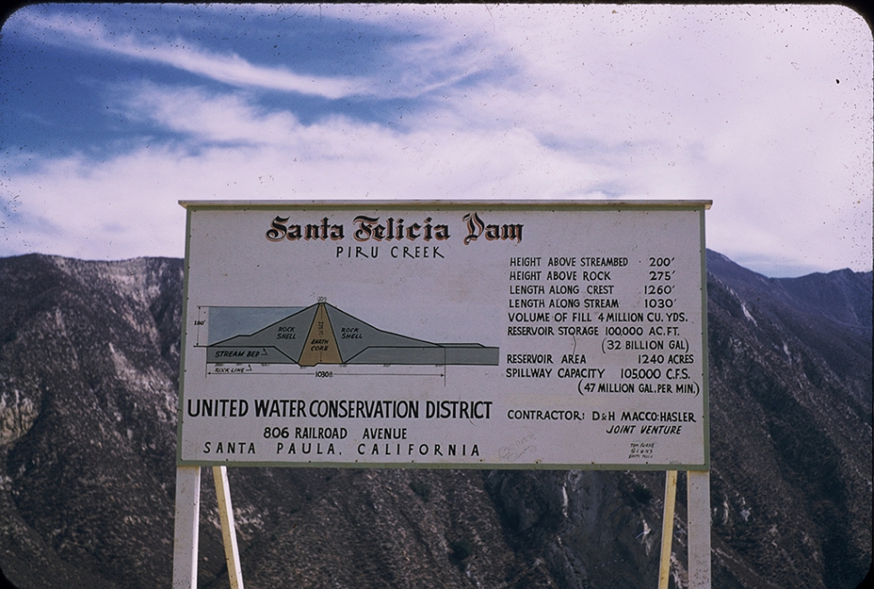 Sign at vista point.