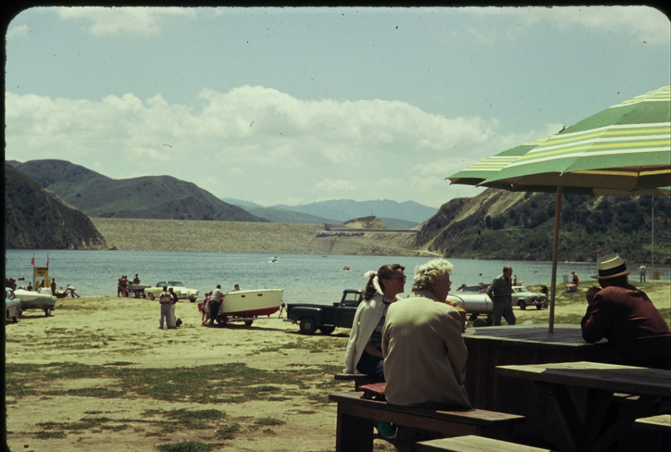 Lake Piru recreation area newly opened in 1956.