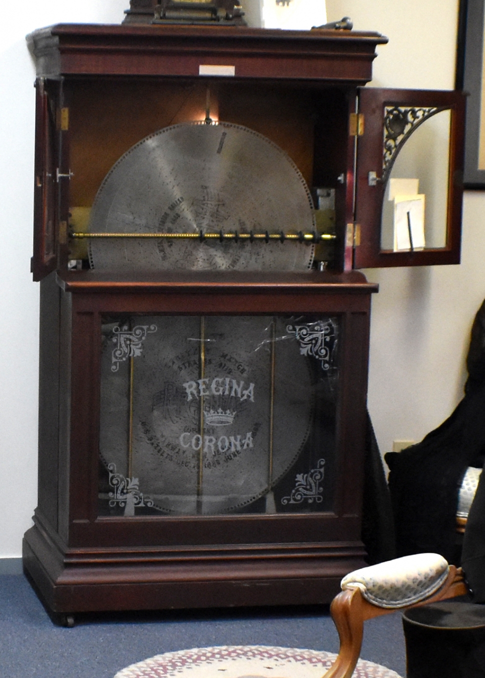 Pictured above is the Regina Music Box which is located on the first floor of the Rancho Sespe Bunkhouse. Photos courtesy Fillmore Historical Museum.