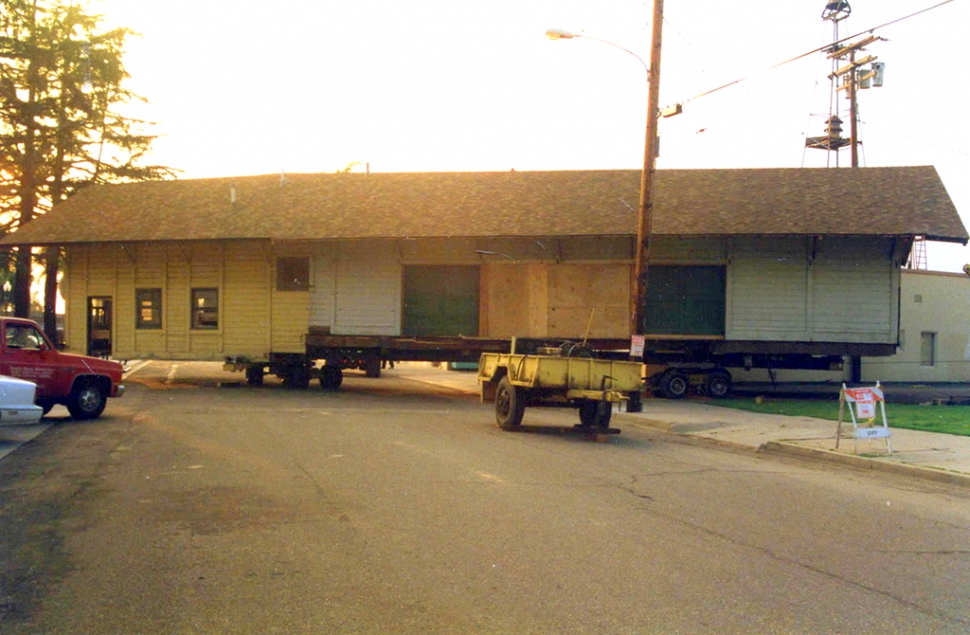 Moving the depot in 1996.