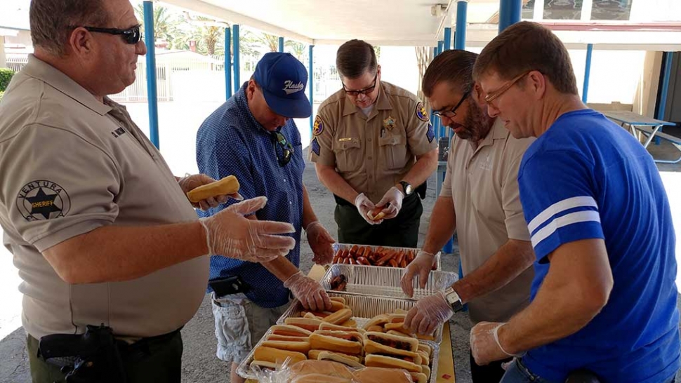 Who better to welcome and barbeque for you than Fillmore’s finest, the Fillmore Fire Foundation, Fillmore Fire, and Fillmore Police Sheriff’s department, on Wednesday, August 9th gathered help host the Annual Freshman Incoming Barbeque at Fillmore High School. Photo Courtesy Sebastian Ramirez.