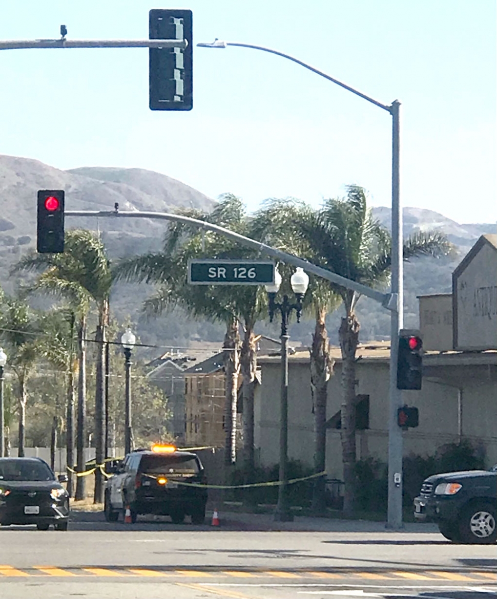 On Friday, April 9th, at approximately 4pm at the corner of Central Avenue and Ventura Street, a fight broke out. Police, CSI and Sheriff ’s detectives responded to the scene to secure the area to conduct their investigation. No further information was available. Photo courtesy Angel Esquivel—AE News.