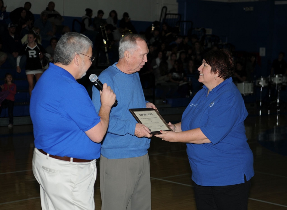 Mr. Harry Burns being honored. [A link to the video of the presentation is below.]