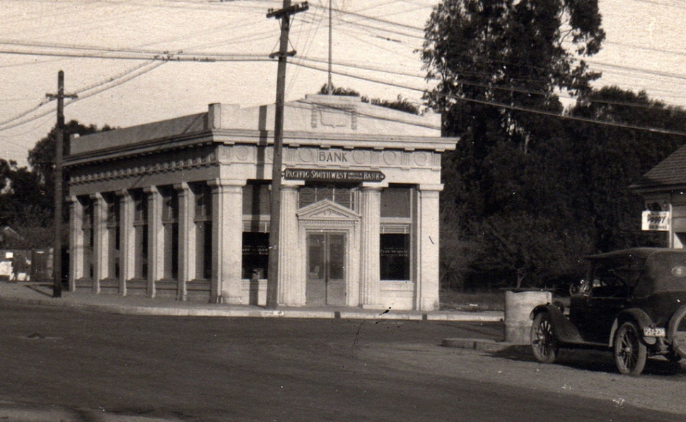 Pacific Southwest Trust and Savings about 1923 when Stephens was vice president of the bank.