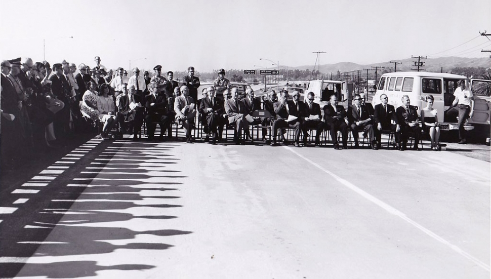 The Grand Opening of the Freeway Portion of Highway 126 in 1965 ending in Santa Paula. By 1971 studies were undertaken to determine the feasibility of completing the highway from Santa Paula to Hwy 5 at Castaic.