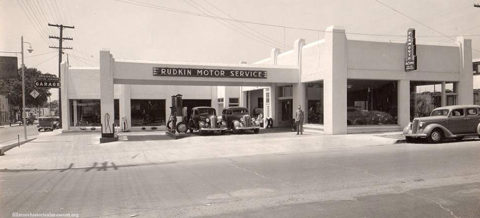 Rudkin Motor Service circa 1938.