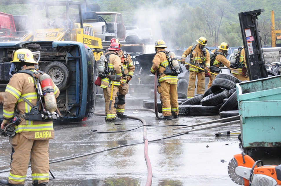 On Wednesday, March 6th at 11:16 a.m., Fillmore Fire crews responded to a structure fire in the 100 block of Santa Clara Street. Once on scene they found a stack of tires had caught fire. They were able to quickly extinguish the flames. The cause of the fire is still under investigation.