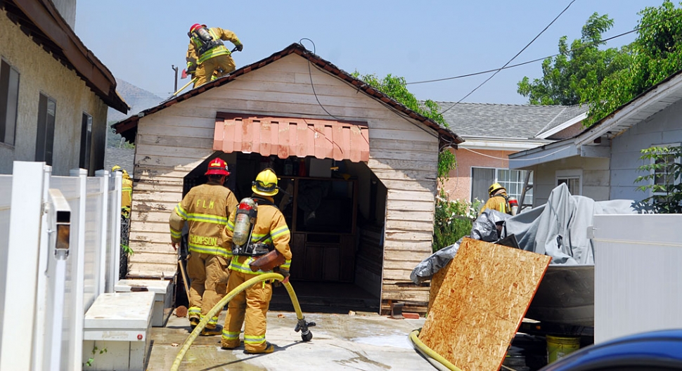 Fillmore Engine 91 deployed two hose lines and was able to knock down the fire within 10 minutes.