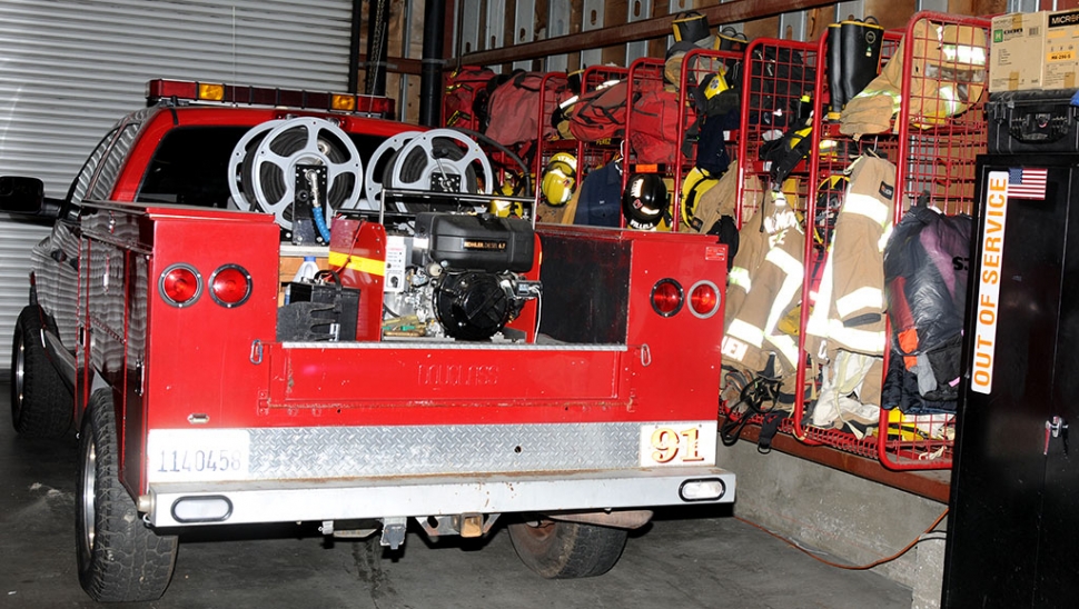 Fillmore Fire Department was awarded $45,000 in grant funding to purchase new emergency equipment. Pictured is some the current equipment the department uses.