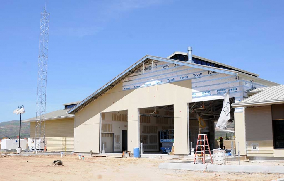 The New County Fire Station on the corner of River and C Street is still under construction, but making progress. The project was projected to be done last fall, but the project seems to be taking long than projected.