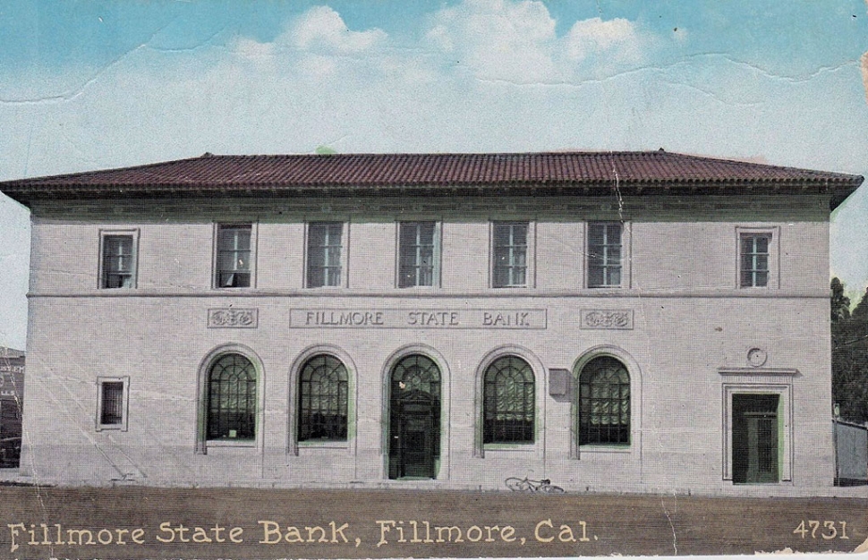 Second Fillmore State Bank Building at Main and Central.