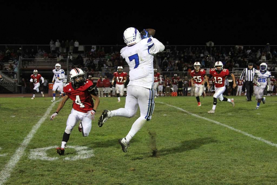 The Carpinteria Warriors football team won Friday's home conference game against Fillmore by a score of 35-6. Photos courtesy Crystal Gurrola