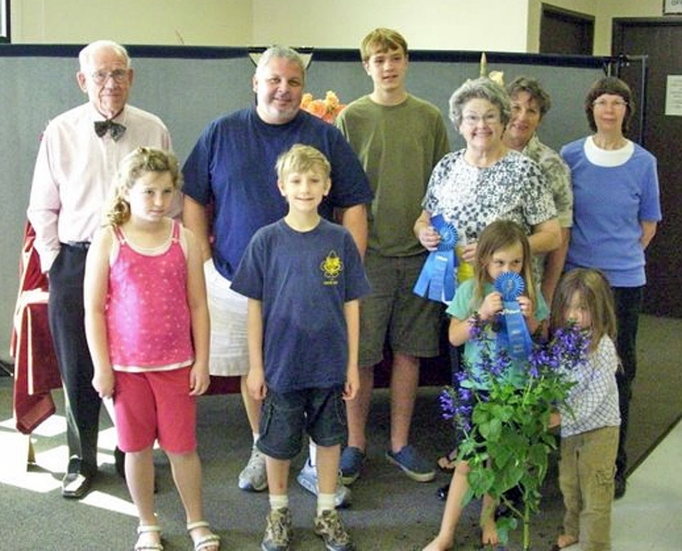 Above are several of the participants who were awarded ribbons for their entries into the Flower Show held Saturday, April 16, 2011.