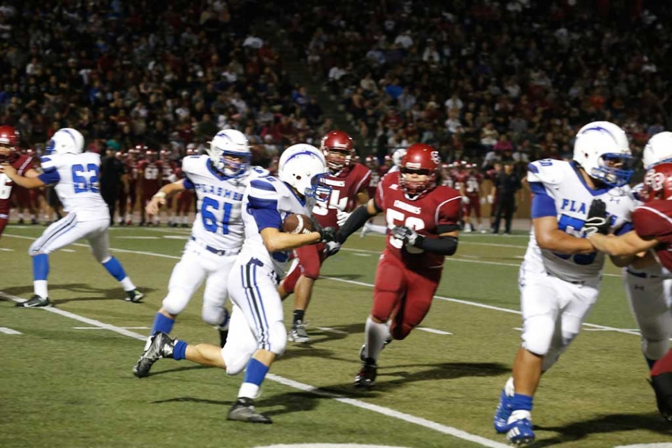 Santa Paula Cardinals football team won Friday’s home nonconference game against rival Fillmore Flashes by a score of 26-7. Football photos courtesy KSSP Photographic Studio.