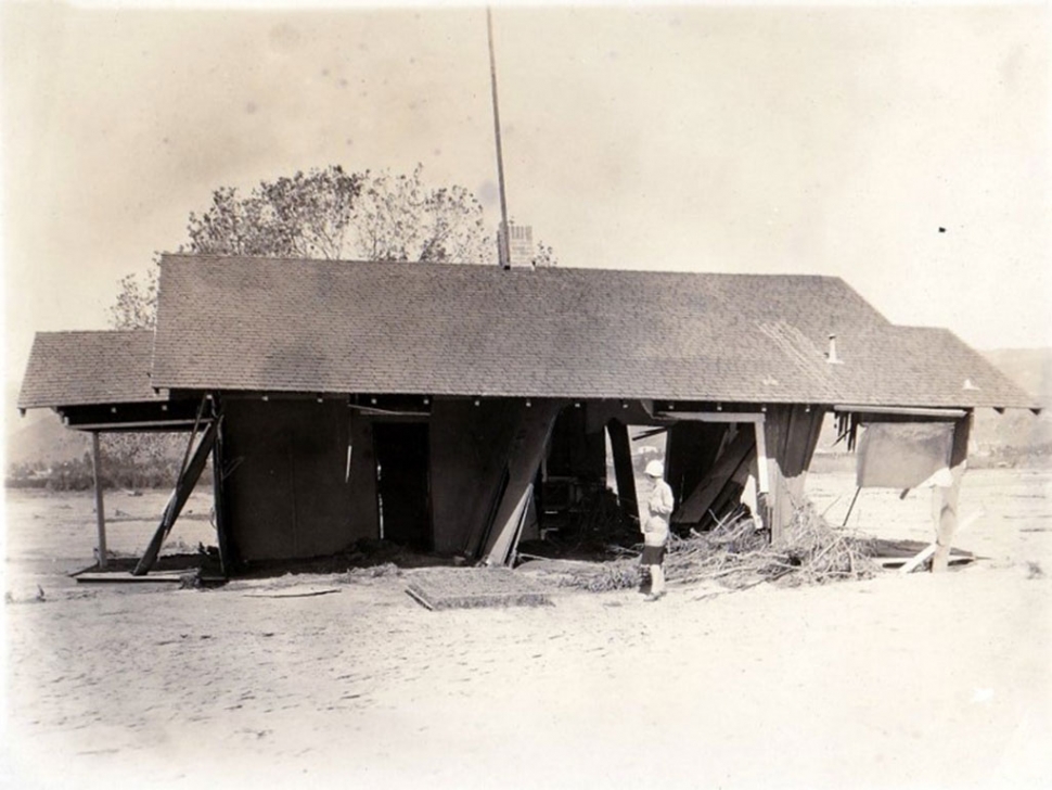 Basolo home in Bardsdale, after the flood. Photos courtesy Fillmore Historical Museum.