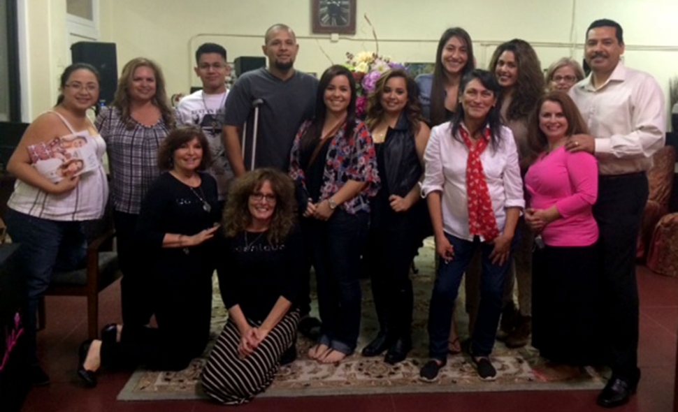 The February Fillmore Chamber Mixer was held on Friday, February 13, 2015 at Diamond Realty. The event was hosted by Theresa Robledo/Diamond Realty and Ari Larson/Cookie Lee Jewelry. Almost $1000 was raised to help the family of Ben Fernandez and for medical expense assistance for Derek Luna. Pictured front row from left to right: Kelly Towry, Kristy Towry, Heidi Hinklin, Leah Robledo, Socorro Trejo and Theresa Robledo; back row from left to right: Raquel Gomez, Ari larson, Esteban Vasquez, Derek Luna, Angie Gonzalez, Tara Ortega, Cheryl Dimitt and Henry Robledo.