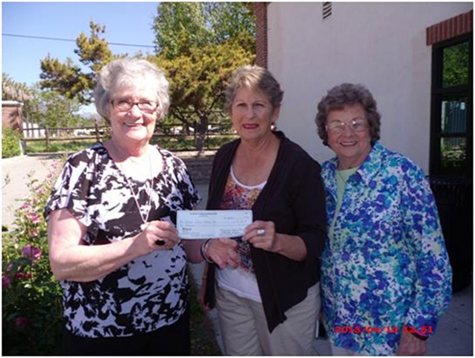 (l-r) FWSC member Toby Bowers, President Michele Smith, Board President Donna Voelker.
