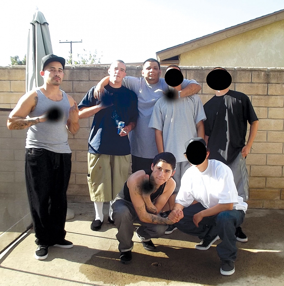 Arrested for recruiting juveniles into a gang: Brad Beltran of Fillmore 25, Vincent Meraz of Piru 23, Salvador Velgara of San Fernando 26, Damien Virgen of Fillmore 23, Rudy Meraz of Piru 18, Joseph Cabral of Fillmore 25.