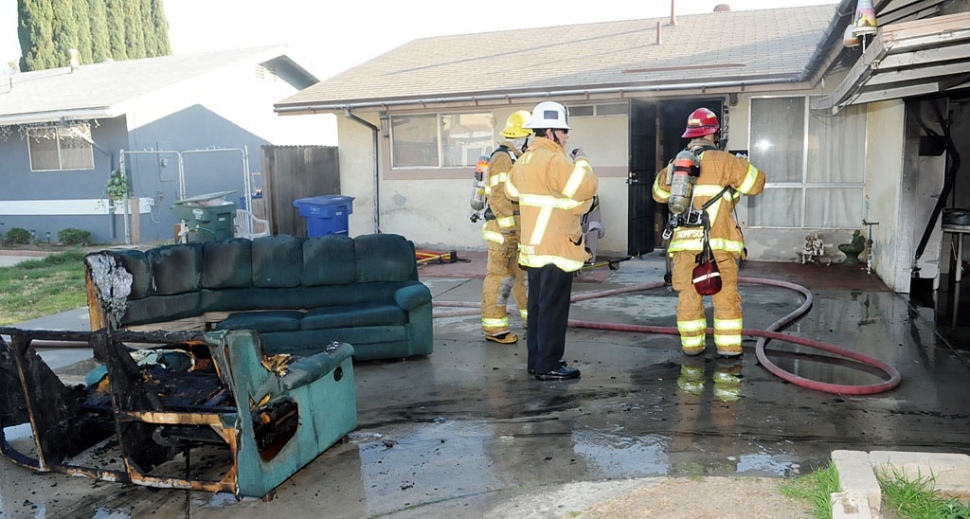 On January 17, 2012 at 3:21pm the City of Fillmore Fire Department received a report of smoke coming from a residence in the area of Meadowlark Drive and First Street in the City of Fillmore. Following the initial call, several additional callers phoned 911 advising a garage was on fire in the 900 block of First Street. Approximately three minutes after dispatch, fire personnel arrived on scene and observed what appeared to be a couch fully engulfed in flames inside the garage at the location. An aggressive fire attack was launched shielding the adjacent residential occupancy from the smoke and flames, and preventing further damage of the residence. Thanks to their quick efforts, firefighters were able to extinguish the blaze within 6 minutes of arriving on scene. No injuries were reported at the time of the incident. Heat and smoke damage is estimated to be approximately $6,000. A male subject was at the location at the time the fire ignited who indicated he had accidently dropped a match while smoking on the couch just minutes before noticing smoke coming from his garage.