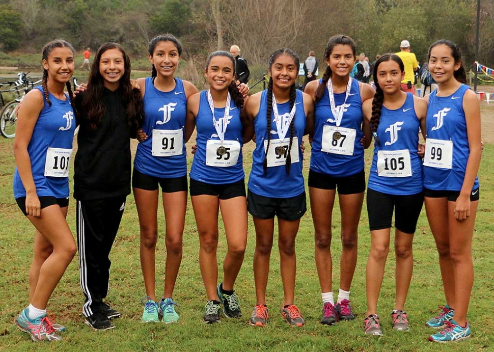 (l-r) Michelle Reyes, Arielle Estrada, Nicole Gonzalez, Valerie Hernandez, Anahi Pascual, Vanessa Avila, Eva Vieyra, and Giselle Perez.