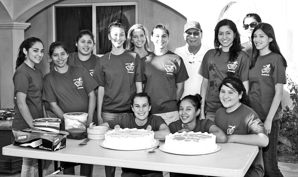 Pictured above but not in order: Coach Burns, Jazzmin Galvez, Conchita Meza, Yesenia Avila, Amparo Magana, Victoria Ayala, Mariah Rivas, Aimee Orozco, Jillian Wilber, Kyla Hernandez, Cristina Baena, Assistant Coach Amelia Aparicio. Not pictured are Rebecca Herrera, Nadia Lomeli, and D. Villa Gomez.