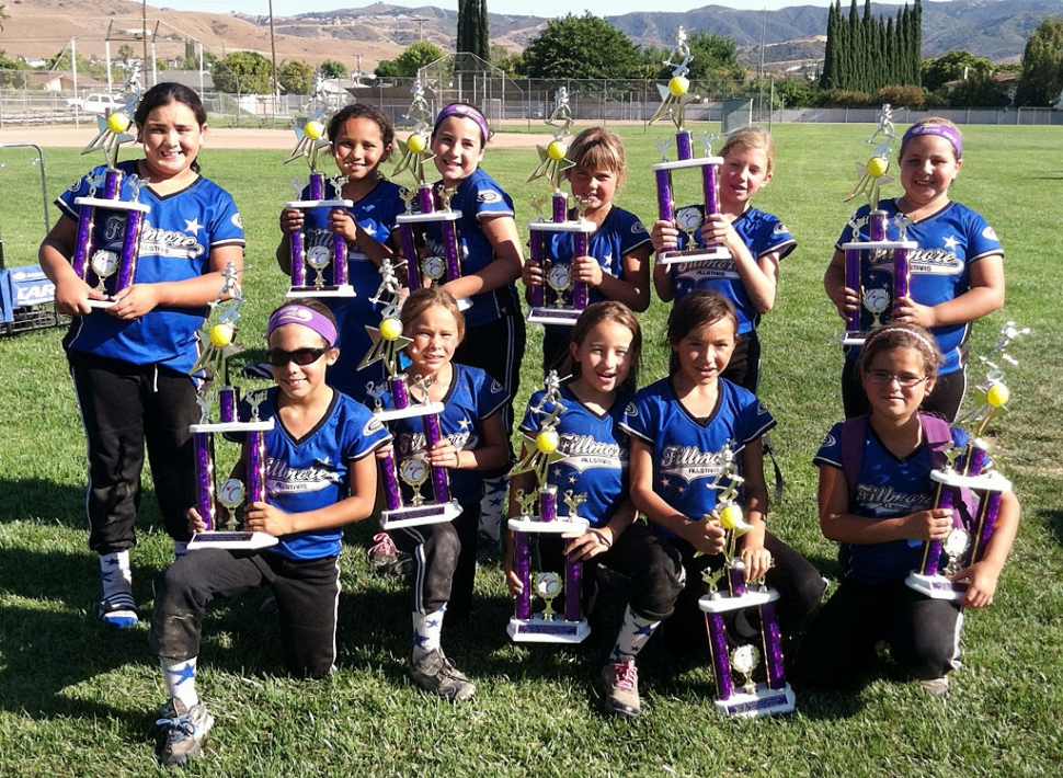 Congratulations to the FGS 8U All-Star team who came in 2nd place in the 9th Annual Amanda McPherson All-Star Tournament held in Simi Valley this past weekend.  They played with a lot of heart and held their 4-0 record before being defeated in the Championship game against West Valley.  They competed amongst 16 teams from all across Southern California. They will be playing in the District Tournament this weekend in El Rio. Special thanks to coaches Christy, Danny and Karen for all their hard work and dedication. Good Luck Fillmore! Pictured (Top row) Janeah Castro, Isabella Vaca, Siobhan Sandoval, Jamie Fontes, Jillian Morris, Jordan Blankenship. (Bottom:) Jordyn Walla, Emma Ocegueda, Precious Cervantes, Vanessa Cabral, Alyssa Ocegueda. (Not pictured) Aaliyah Arias