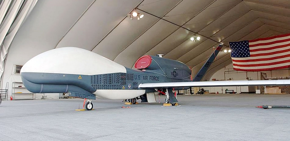 This is a photo of the Global Hawk UAV that recently returned from the war zone under its own power.  (Iraq  to Edward's AFB in CA) - Not transported via C5 or C17. Note the mission paintings on the fuselage, it's actually over 250 missions. (And I would suppose 25 air medals.) That's a long way for a remotely piloted aircraft. Think of the technology as well as the required quality of the data link to fly it remotely from a source thousands of miles away. Not only that, but the pilot controls it from a control panel in a nice warm room at Edwards AFB, CA. It can stay up for almost 2 days at altitudes above 60k. The Global Hawk is controlled via satellite. It flew missions that went from Edwards AFB, CA. and back nonstop. Basically, they come into the fight at a high mach # using military thrust power, fire their AMRAAMS, and no one ever sees them or paints with radar. There is practically no radio chatter because all the guys in the flight are tied together electronically and can see who is targeting whom, and they have AWACS (Airborne Early Warning and Control Systems) direct input, as well as 360º situational awareness from that and other sensors. The enemy had a definite morale problem before it was all over. It is to air superiority what the jet engine was to aviation. It can taxi out, take off, fly a mission, return, land and taxi back on its own. There are no blackouts, pilot fatigue, relief tubes, ejection seats, and best of all, no dead pilots, and no POWs.