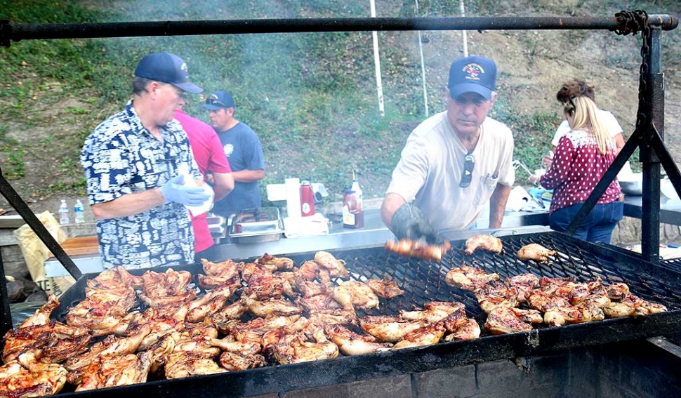 Fire Fighters volunteered to cook for the event that took place at Elkins Ranch Golf Course on October 7th, 2016.