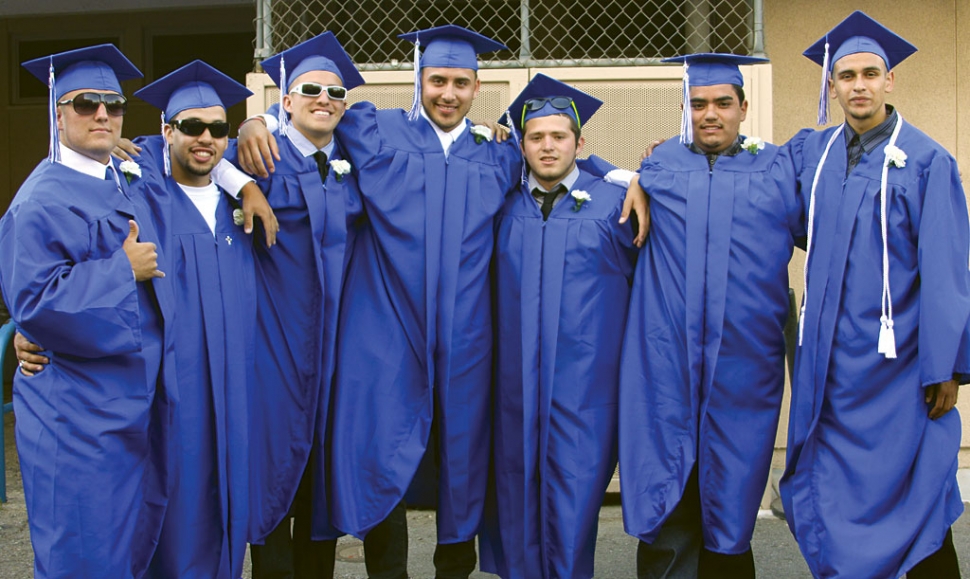 (l-r) Anthony Edwards, Jordan Davis, Adrian Zavala, Christopher DeLaPaz, Ray Estrada, Marcus Garibay, and Gera Avalos