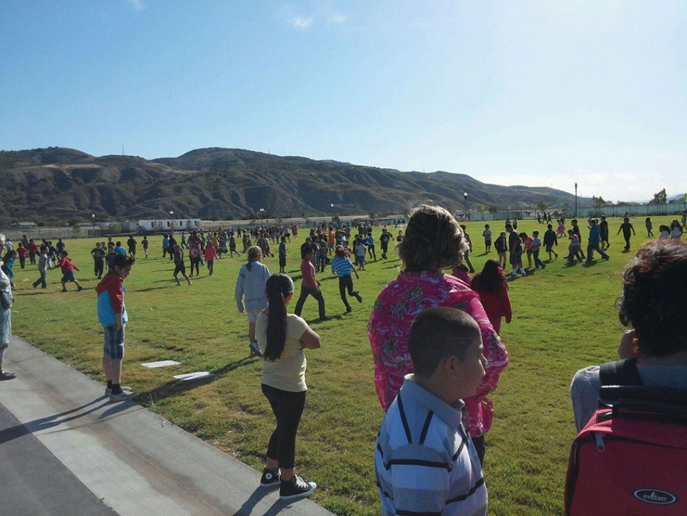 On Monday May 12th principal Mr. Torres surprised Rio Vista students by letting them know they can now run and play on the grass. Only 22 days left of school but it didn't appear to matter to these students! The students were so surprised.