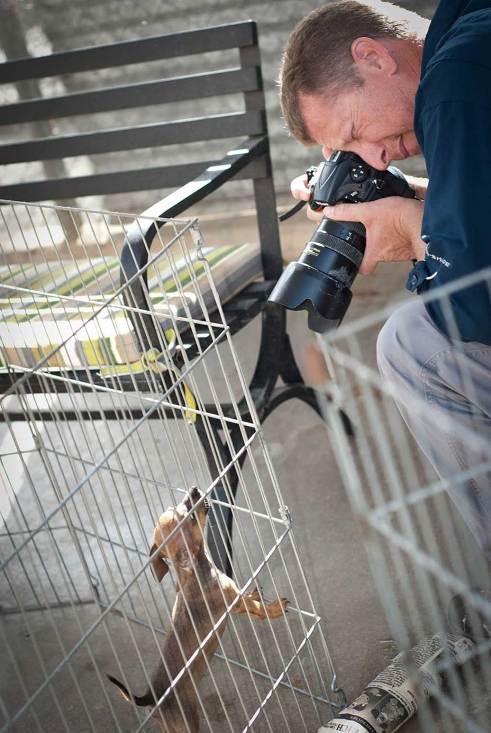 Photo of Photographer Greg Cooper by Claudia Figuerido.