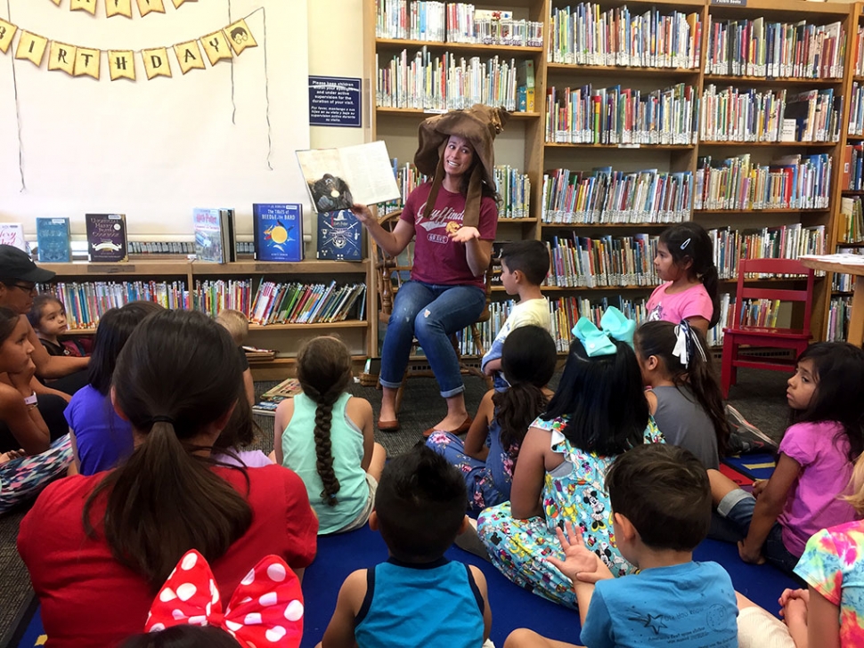 All of Fillmore’s Woggles, Wizards and Witches turned out on Monday, July 29 at Fillmore Library to celebrate Harry Potter’s birthday! About 40 kids enjoyed an animated Harry Potter reading , a HP trivia quiz, with a HP chocolate bar winner, and a lively scavenger hunt. Attending fans each received a wand.