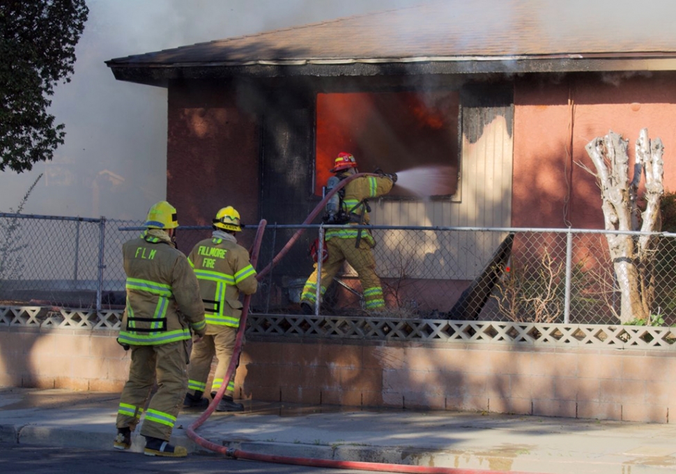 On Thanksgiving Thursday, November 26th at 11:50am, Fillmore Fire and Sheriff’s responded to a house fire in the 400 block of Market Street. Once on scene, it was evident flames and smoke had already consumed much of the home, causing major damage. Crews worked quickly and were able to extinguish the flames before the gusty winds picked up. Origin of the fire is under investigation.