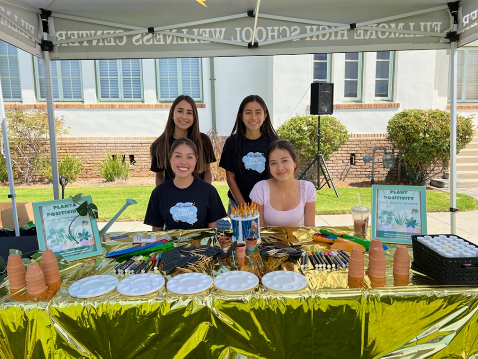 Nathalia Magaña, Andrea Laureano, Giselle Capristo helped the FHS Wellness Center booth with their Plant Positivity Project this past Saturday. 