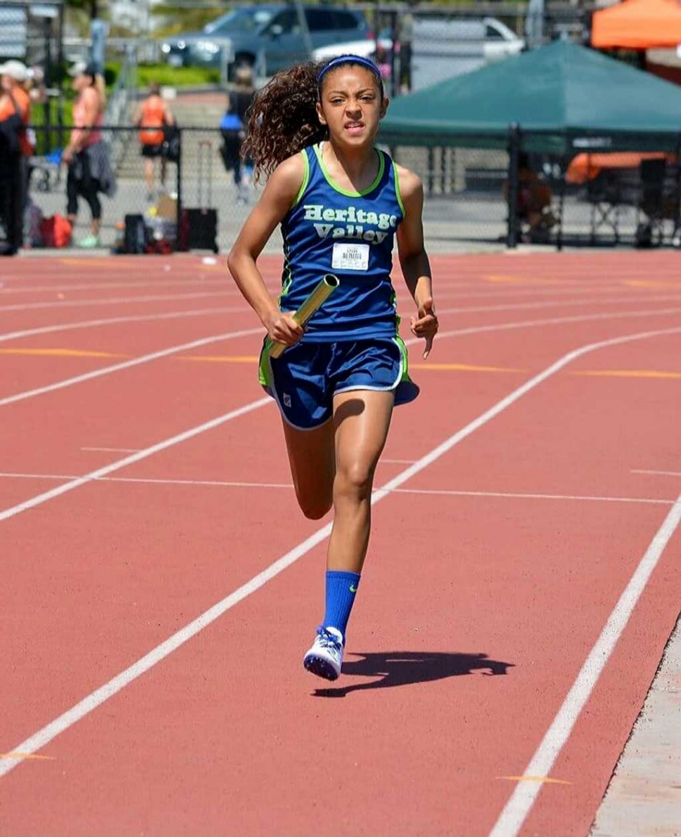 Alix Tirado took 1st in the 200m dash and 2nd in the 100m dash.